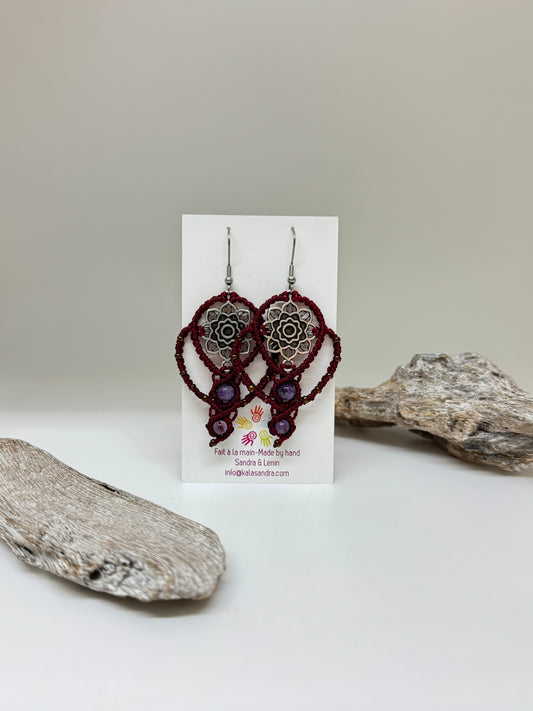 Boucles Peace Fabriqué à la main à Montréal Sandra Dols Rodriguez Peace