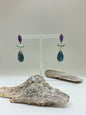 Boucles d'oreilles goutte Kyanite, fait main en France Amaury Christin Nature 12-90455