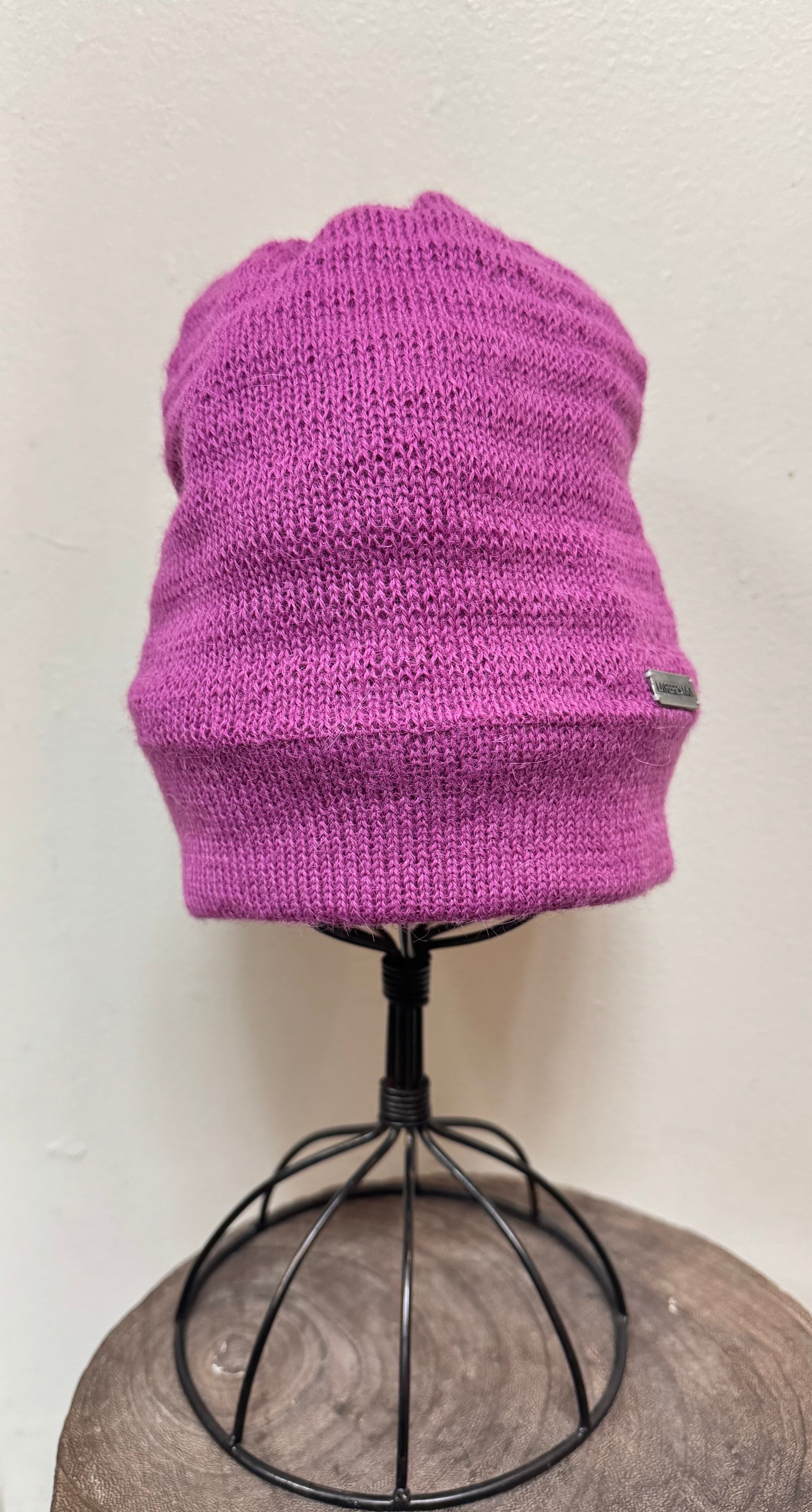 Tuque Roma Fushia Fait main à Dunham La fibre et moi Roma