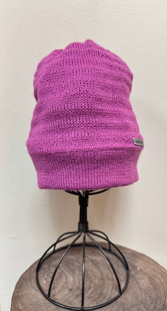 Tuque Roma Fushia Fait main à Dunham La fibre et moi Roma