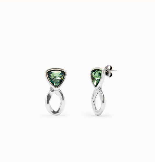 Boucles d'oreilles pendantes avec cristaux vert Fait main par des Artisans d'Espagne Boucles d'oreilles pendantes avec cristaux vert PEN0980