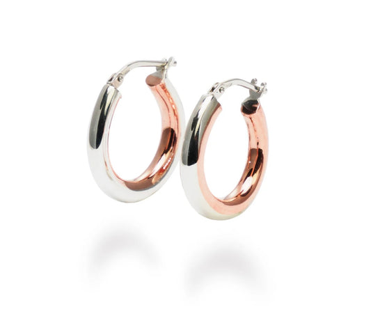 Boucles d'oreilles Stack04 Argent 925/Cuivre faites à Montréal