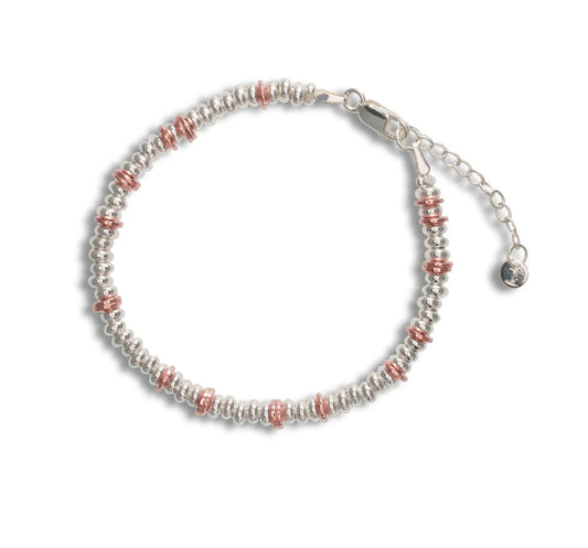 Bracelet Argent et Cuivre Stack40 Claudine Moncion Montréal Stack40