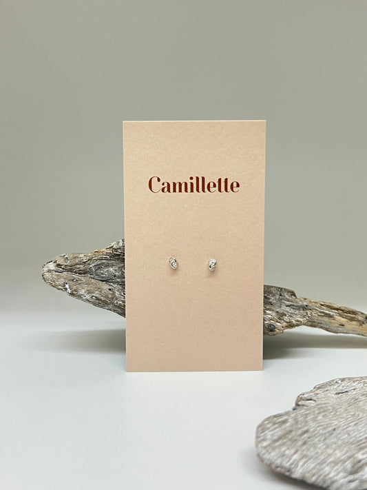 Boucles Argent noeud Fait à la main à Montréal&nbsp; Camillette Boucles Argent noeud