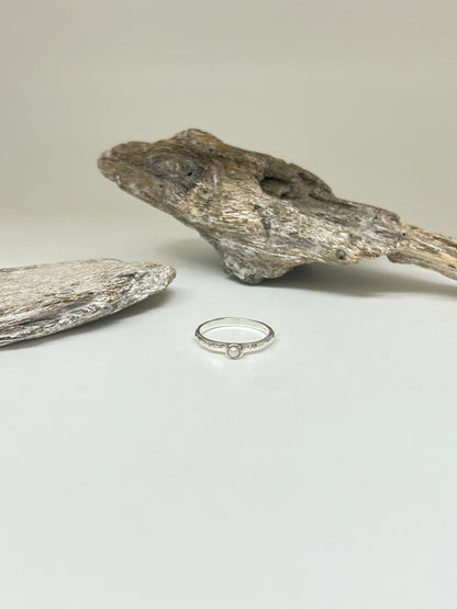 Bague Argent 925 et perle Artisans Thaïlande