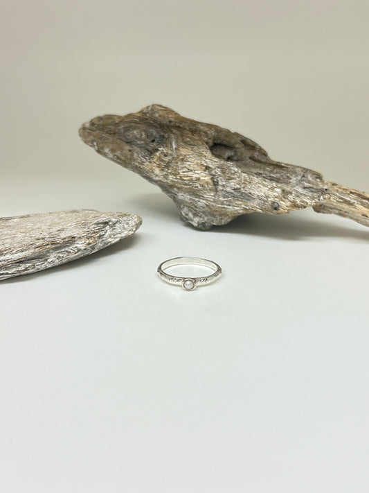 Bague Argent 925 et perle Artisans Thaïlande