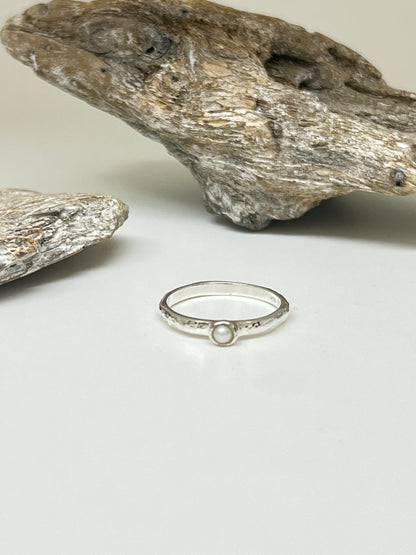 Bague Argent 925 et perle Artisans Thaïlande