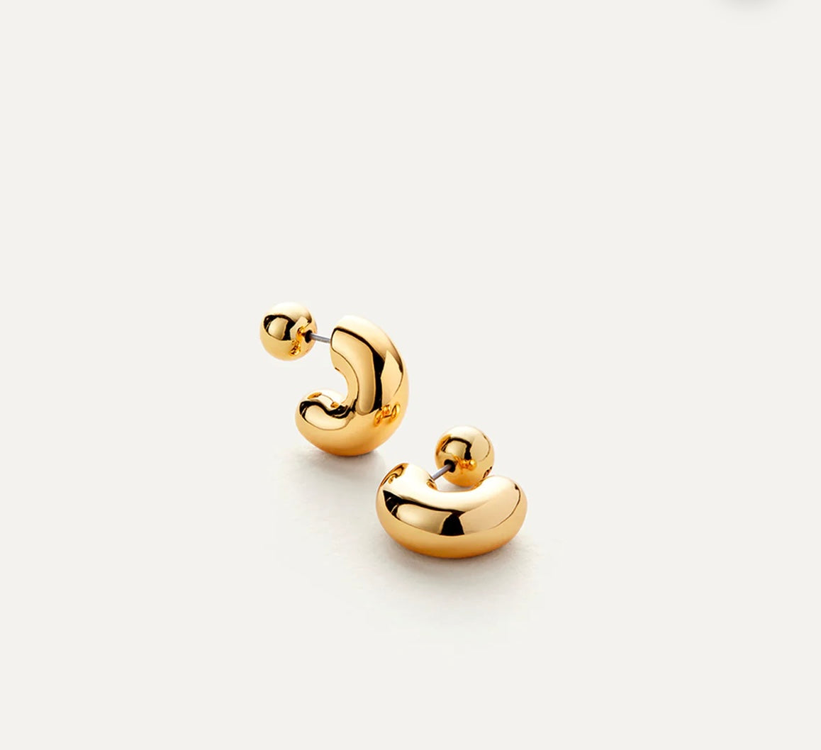 Boucles d'oreille Tome Hoops dessinées à Toronto. Jenny Bird&nbsp; JB3291-HPG
