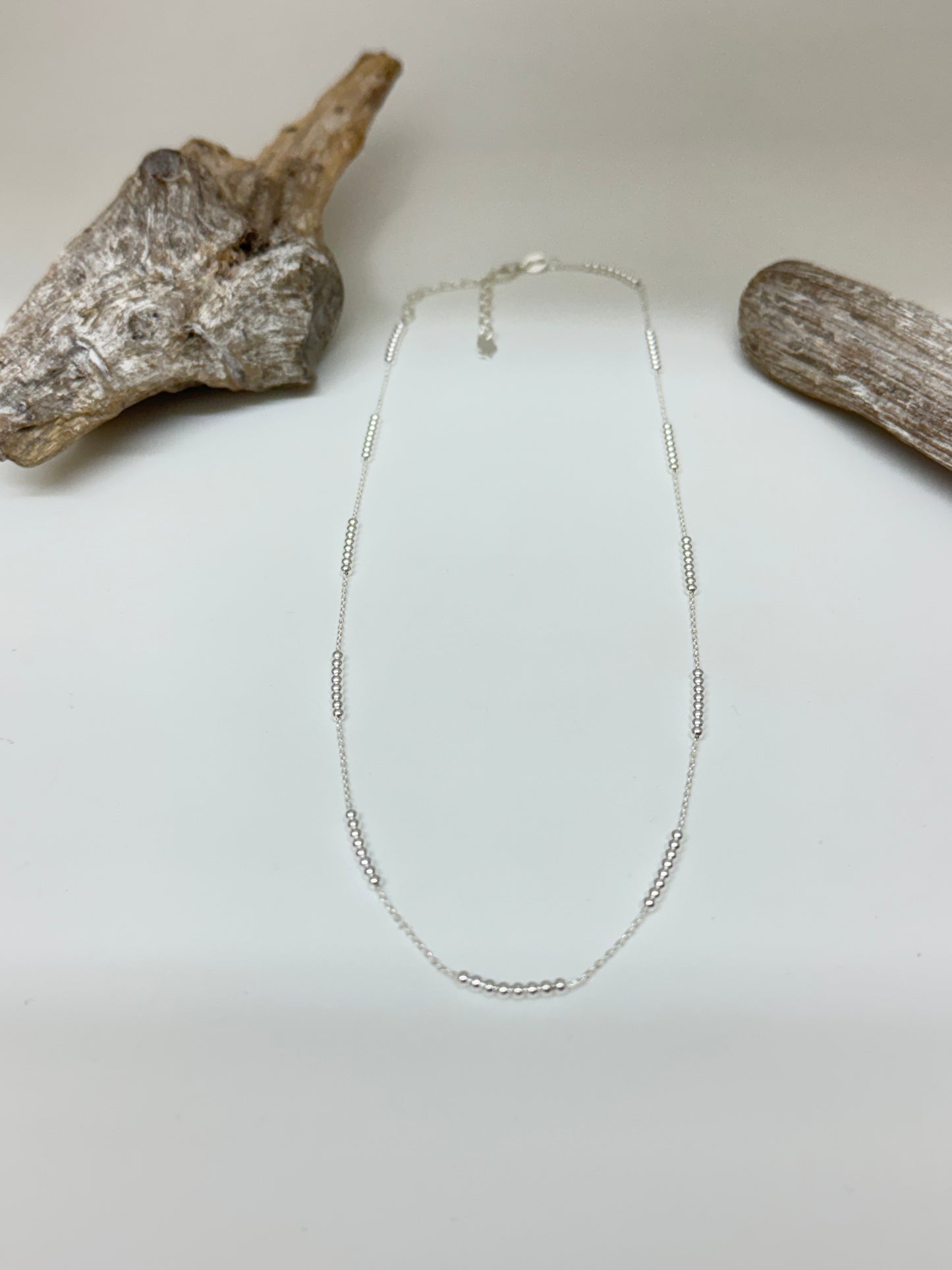 Collier Mailles et Boules Argent sterling Clio Blue