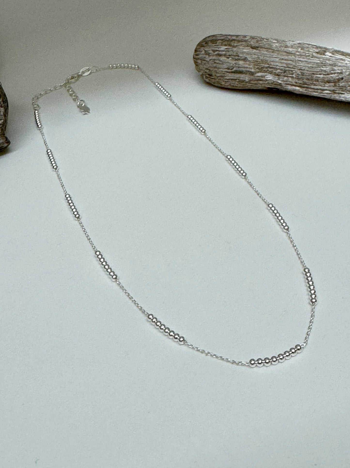 Collier Mailles et Boules Argent sterling Clio Blue