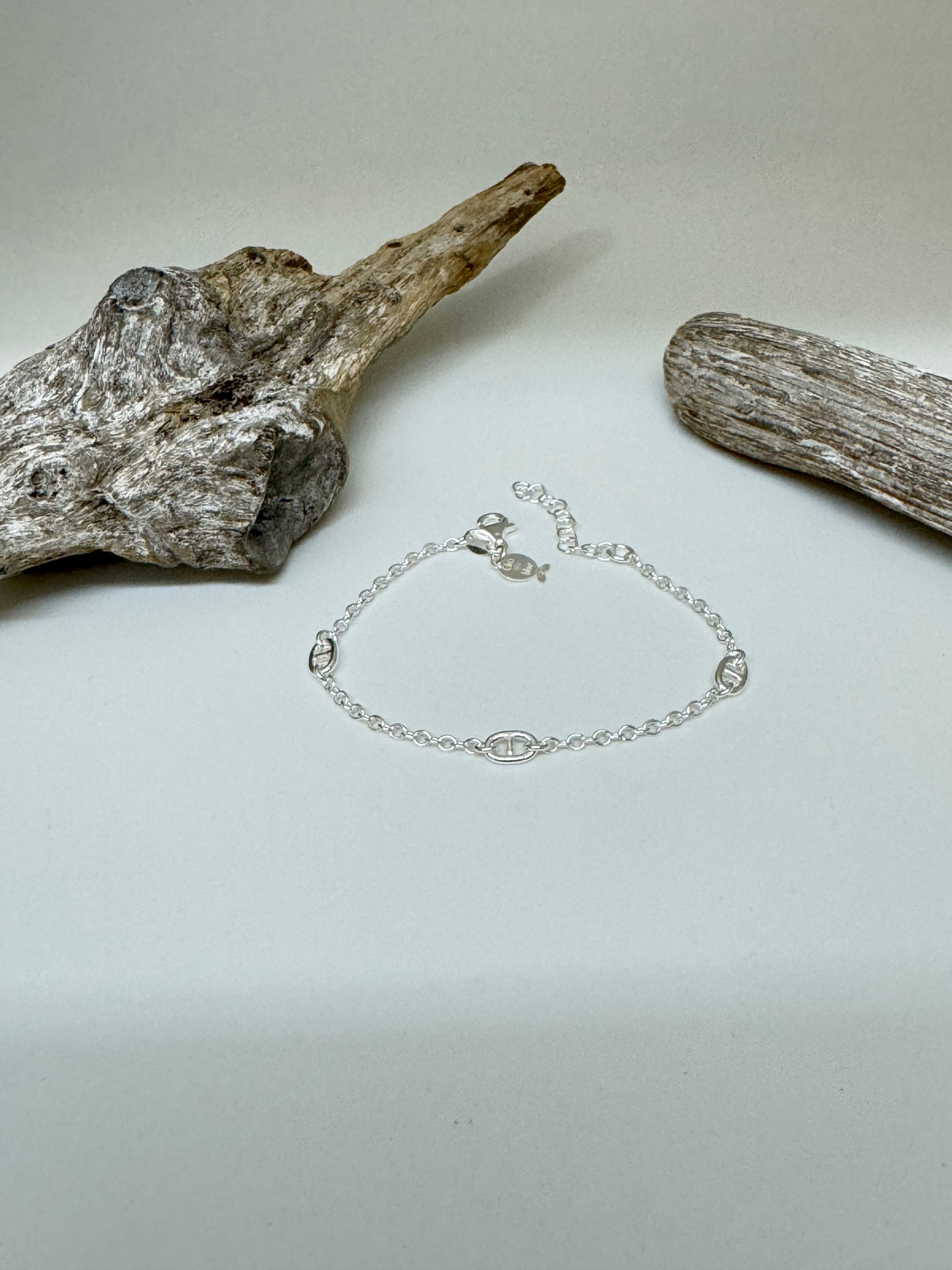 Bracelet Maillons Argent sterling Clio Blue