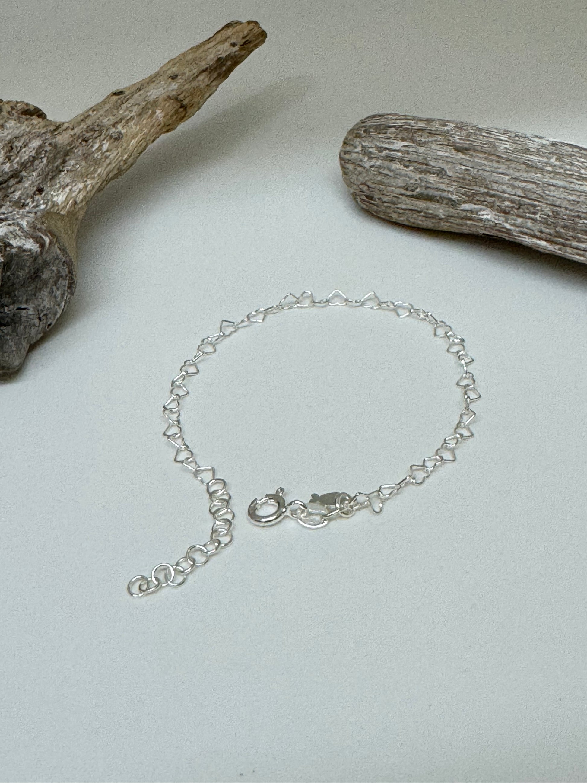 Bracelet mini Coeurs Argent sterling Dessiné à Paris Clio Blue BR4296