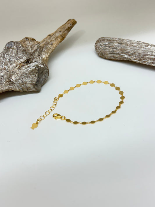 Bracelet Paillette vermeil Dessiné à Paris Clio Blue BR4247d