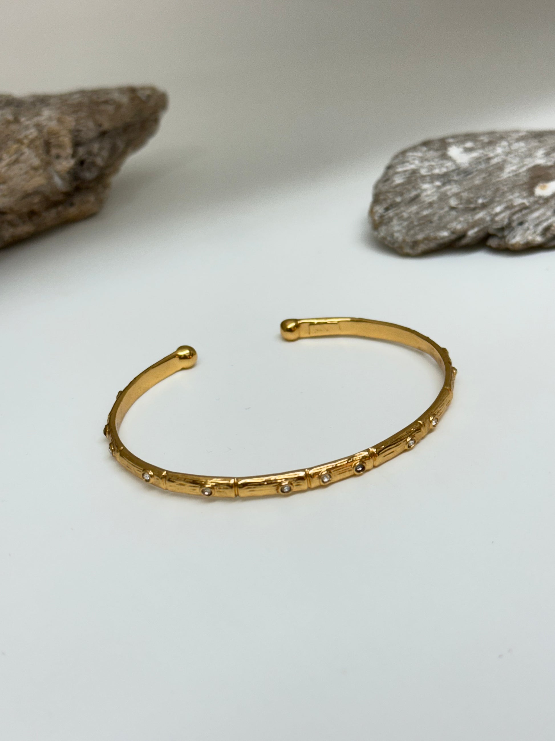 Bracelet Bambini Jonc StrassFabriqué à la main à Marseille en France Gas bijoux Bracelet Bambini Jonc Strass