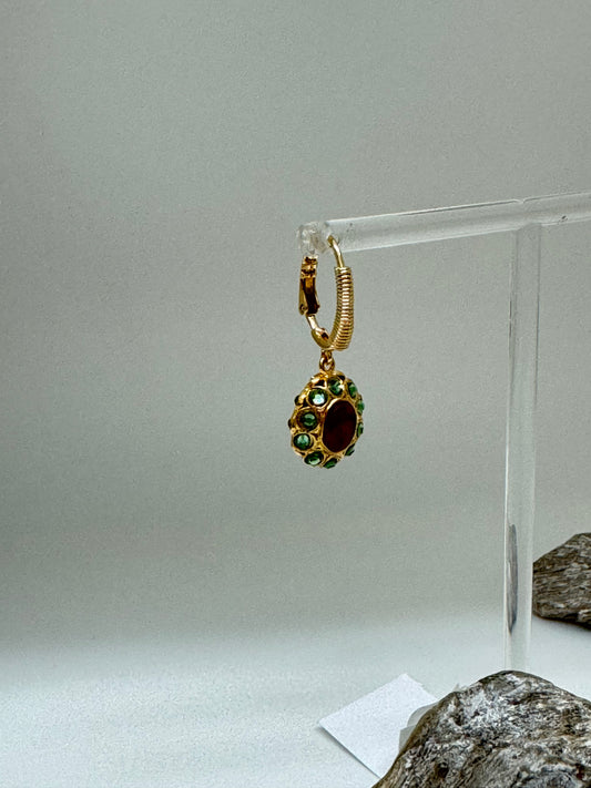 Boucles Tao Splash Fabriqué à la main à Marseille en France Gas bijoux Boucles Tao Splash