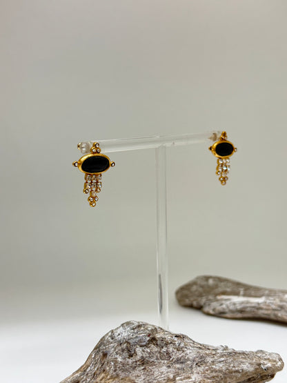 Boucles d'oreilles Tiki Fabriqué à la main à Marseille en France Gas bijoux Boucles d'oreilles Tiki