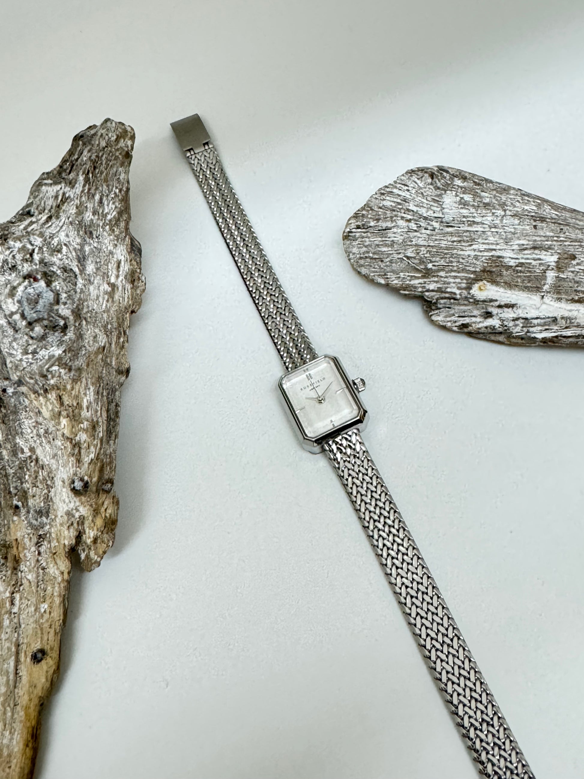 Montre Mini Octagon Argent Rosefield Montre Mini Octagon Argent MWSMS-M04