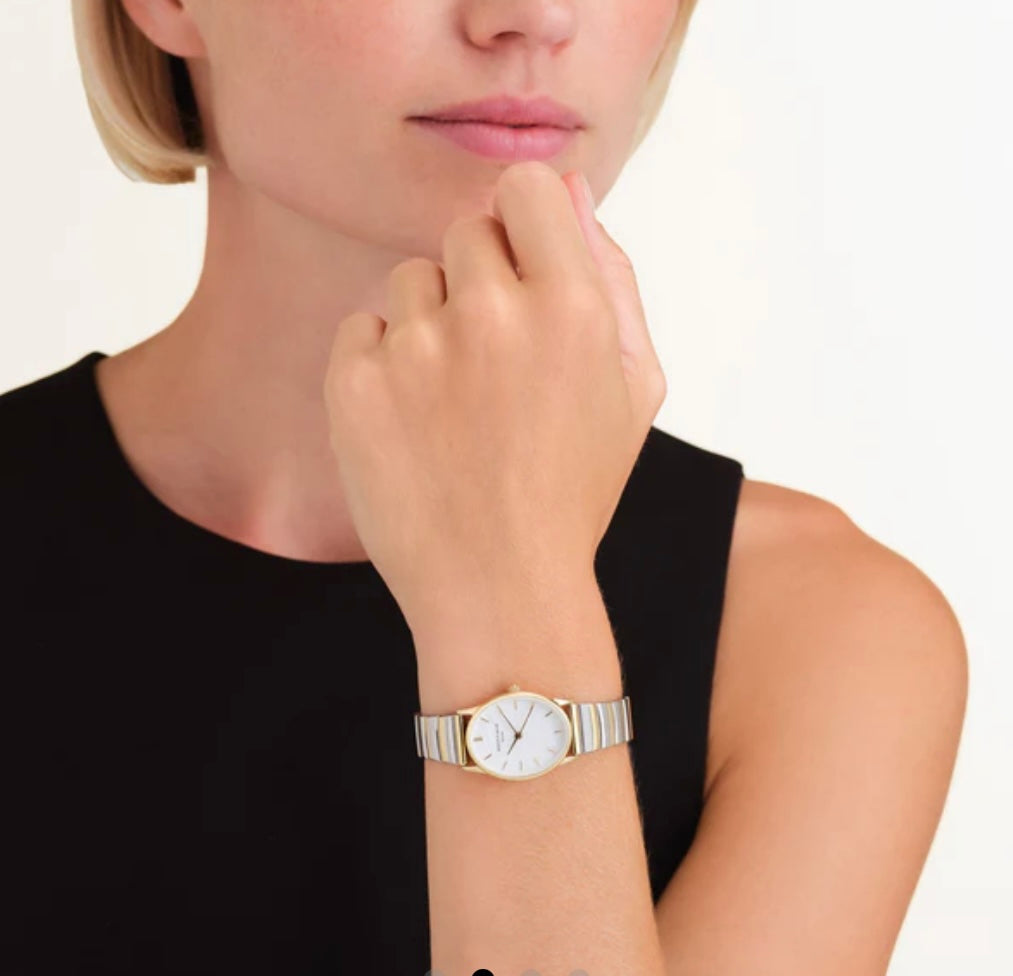 Perle ovale bicolore Dessiné à  Rosefield Perle ovale bicolore OVWDSG-OV17