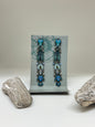 Boucles AyalaBAR Cristaux/Métaux antiques/Verre fabriquées en Israël r2046