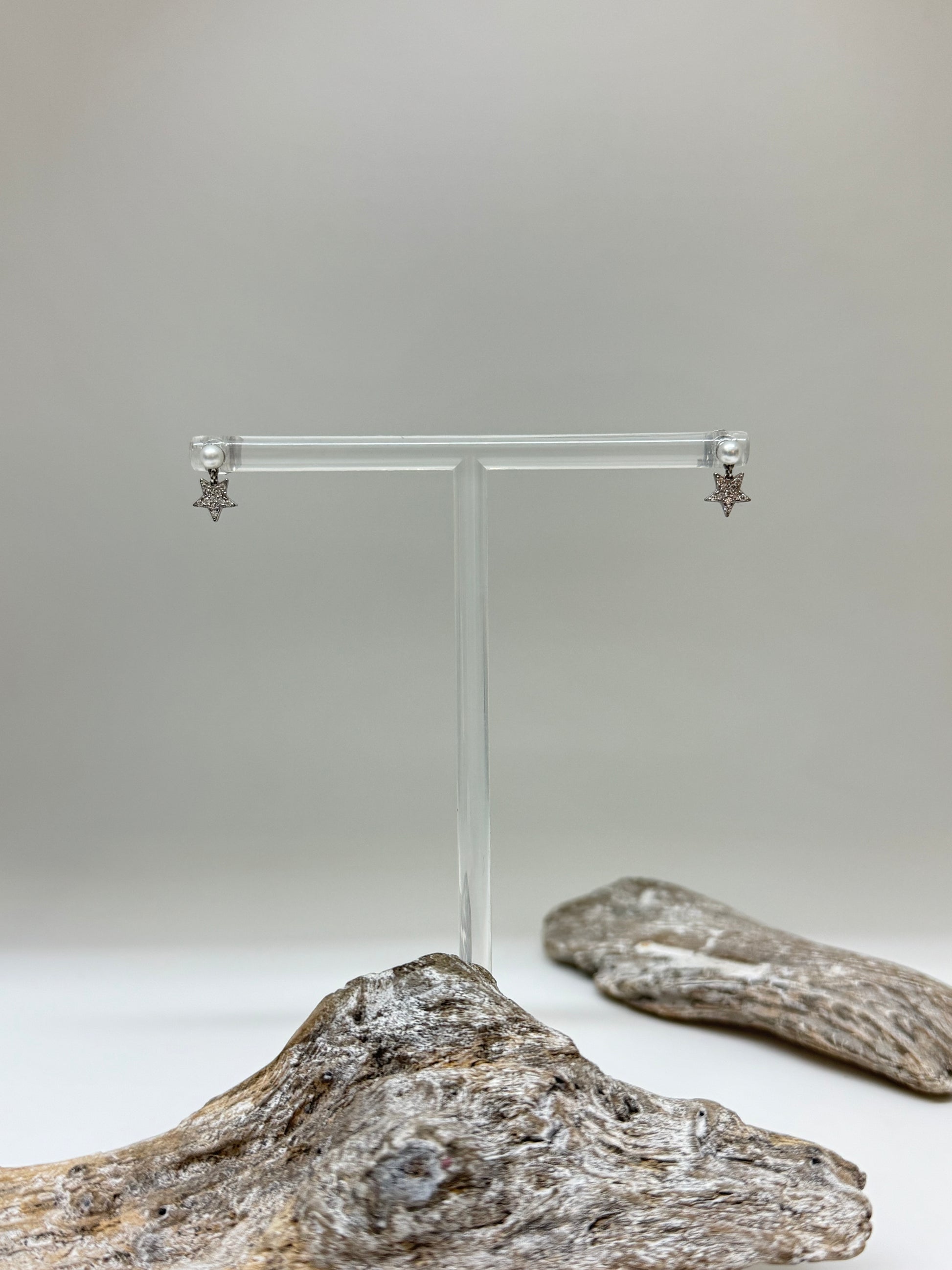 Boucles d'oreilles pendantes Étoiles sur Argent sterling Kurshuni Boucles d'oreilles Étoiles KX339-3