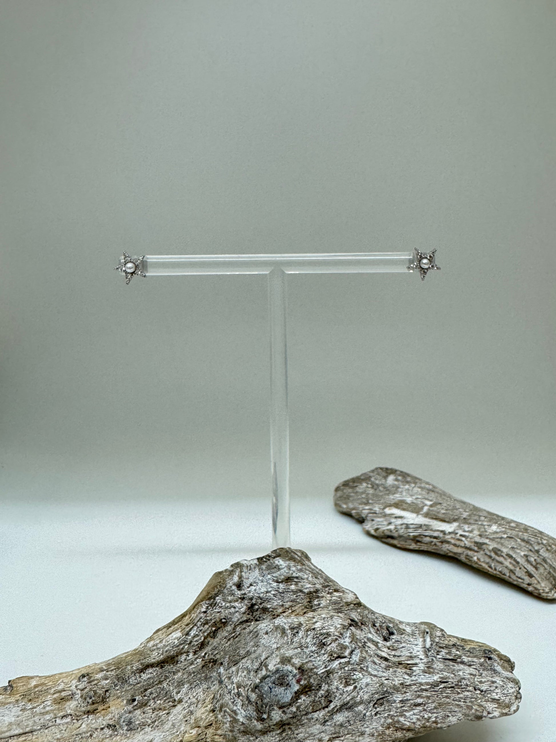 Boucles d'oreilles Étoiles sur Argent sterling Kurshuni Boucles d'oreilles Étoiles KR1355-3