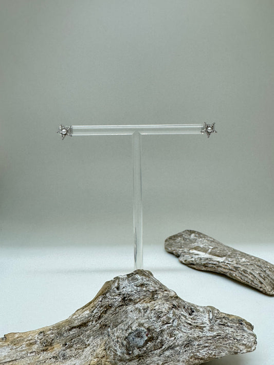 Boucles d'oreilles Étoiles sur Argent sterling Kurshuni Boucles d'oreilles Étoiles KR1355-3