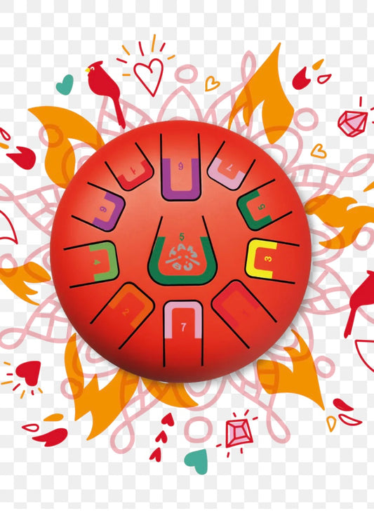 Tambú Scarlet Sunset 8" Tambour musicale Tambú Scarlet Sunset 8"