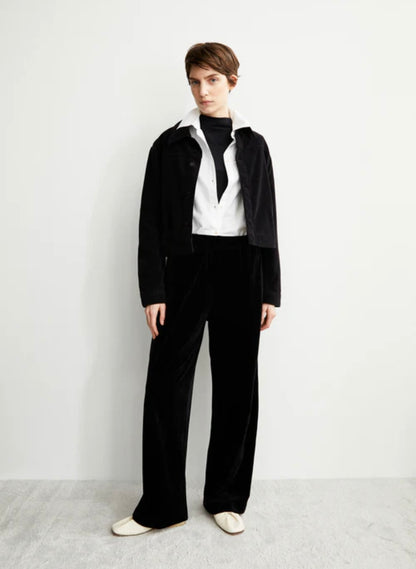 VATINAA VELVET Pantalon en jersey de coton biologique mélangé Armed Angel &nbsp; VATINAA VELVET