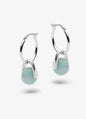 Lumineuse, boucles d'oreilles avec Amazonite Fait main à Montréal Véronique Roy Lumineuse