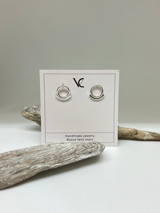 Celeste, boucles d'oreilles Argent Fait main à Montréal Véronique Roy Céleste