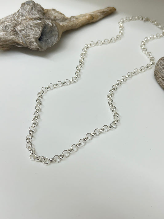 Chaine maille Rolo en Argent 925 DSA Artisans Thaïlande C1070