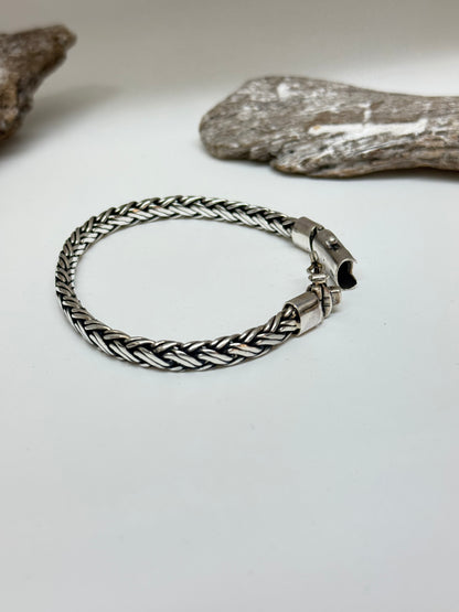 Bracelet gourmette homme en Argent 925 Fait par des Artisans de l’Indonésie Bracelet gourmette