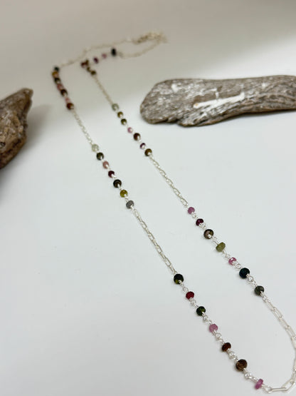 Collier Tourmaline et Argent 925 Fait main Artisans d'Indonésie Collier Tourmaline
