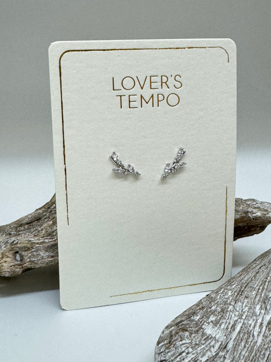 Boucles d'oreilles Olive Climber dessinée à Vancouver Lovers Tempo 1SU19019-SLV