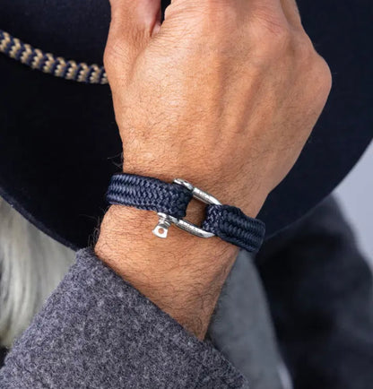 Bracelet Gorgeous Georges, Navy - Silver Amsterdam, Pig&HenGorgeous Georges, Navy - Silver