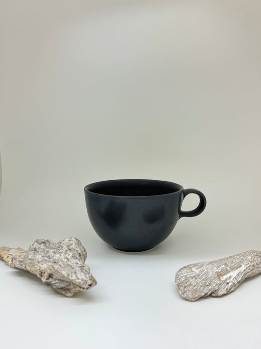 Tasse latté noir Kamouraska A&J Métissage Tasse latté noir