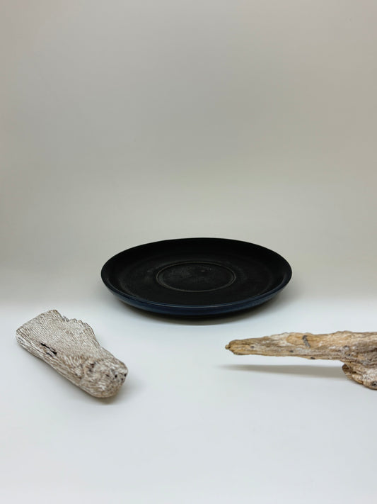 Soucoupe pour tasse latté noir Kamouraska A&J Métissage Soucoupe pour tasse latté noir