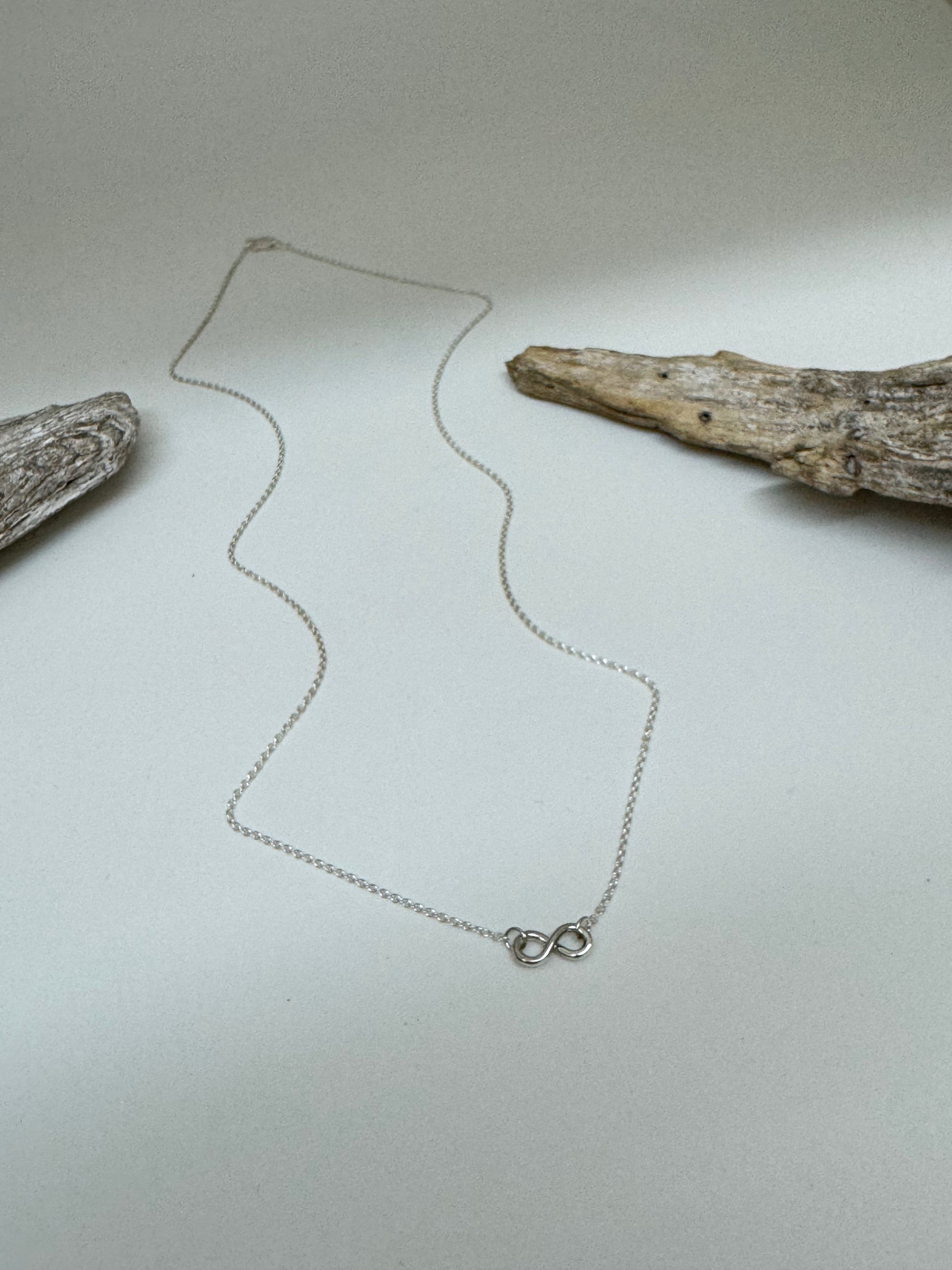 Collier Éternité Argent sterling recyclé fait en Outaouais
