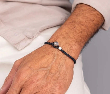 Bracelet Easy Ed navy silver Fait à la main à Amsterdam Pig & Hen Easy Ed