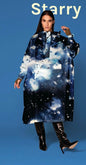 Nuit étoilé Poncho Imperméable 100% Polyester recyclé