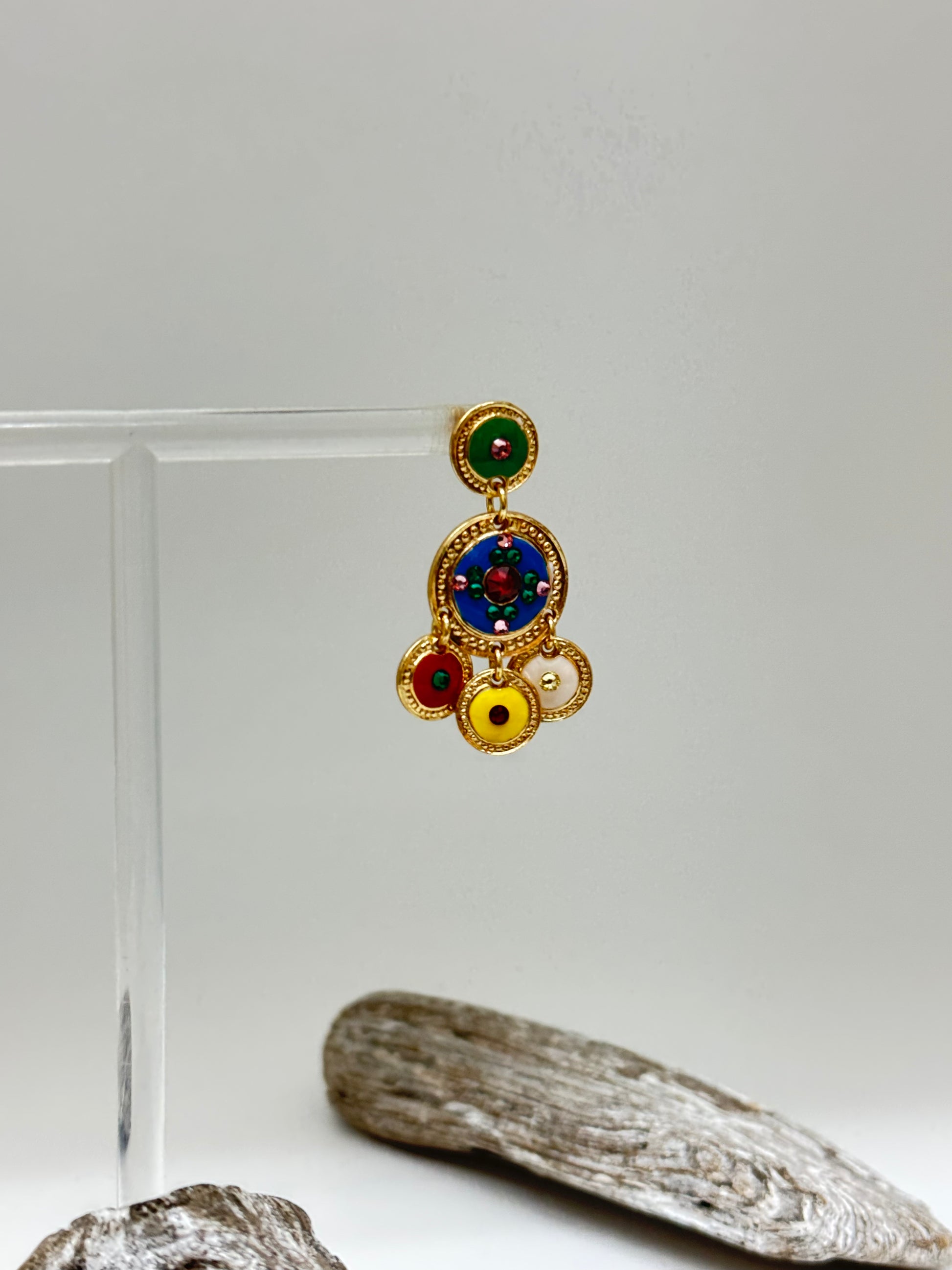 Boucles d'oreille Asequinsequin moyenne flash Bijoux Produite à Marseille Gas bijoux Asequinsequin moyenne flash