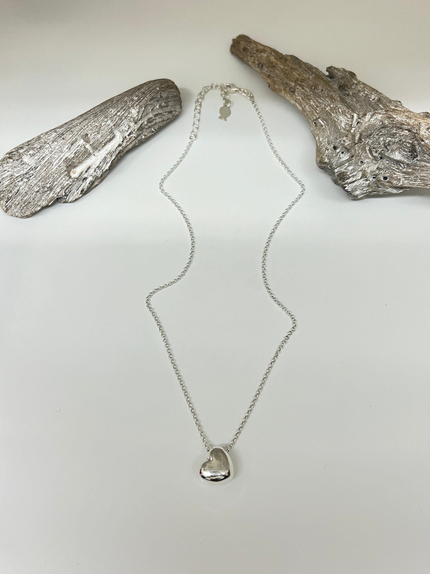 Collier Coeur Argent sterling Fait main à Paris