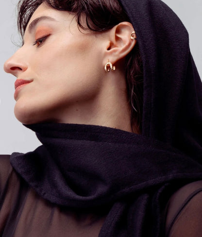 Sens petites anneaux texturé or