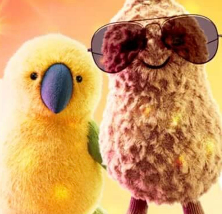 Budgeby Parrot peluche dessinée à Londres Perroquet perruche PAR3P