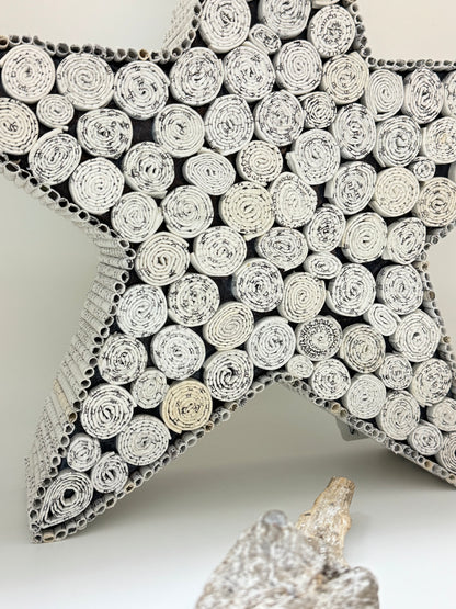 Étoile en papier roulé imprimé Fait main en Inde Étoile papier roulé