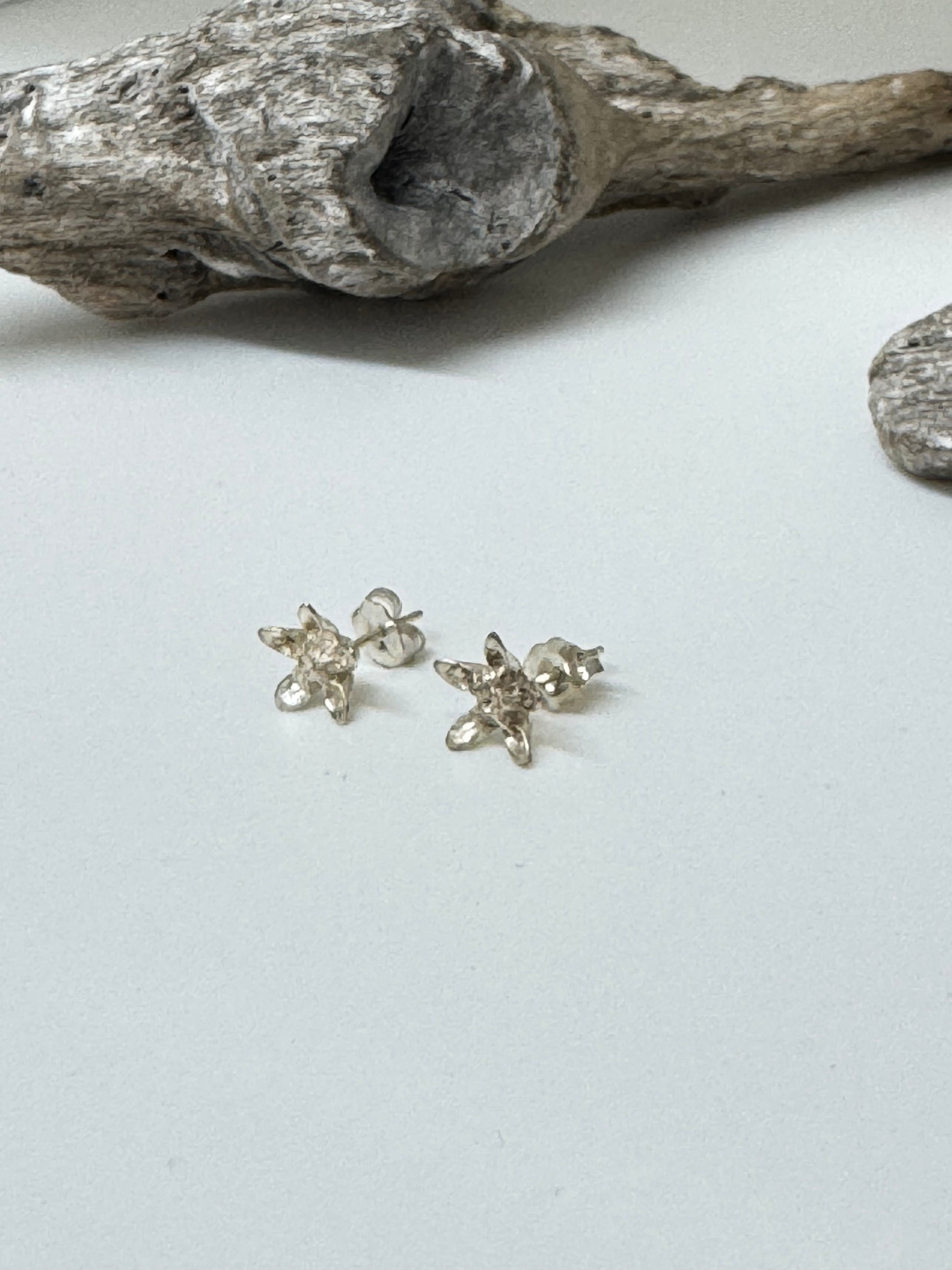 Boucles d'oreille Asclépiade Argent Amulette par Bénédite Séguin Boucles d'oreille Asclépiade
