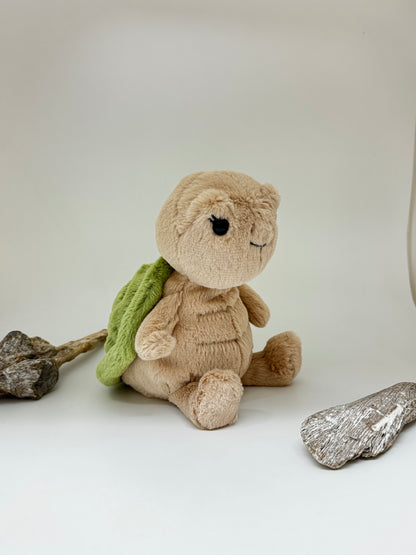 Thimble turtle, peluche dessinée à Londres Thimble turtle, Jellycat TS4TUR