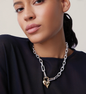 Collier pendentif cœur Padlock 2 tons Dessiné par Jenny Bird Ontario Jenny Bird JB1364-TT-E