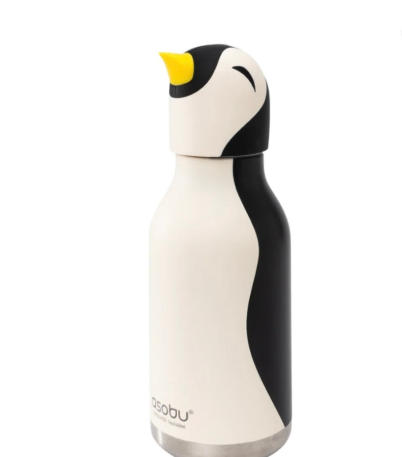 Bouteille Pingouin Meilleure Amie Asobu dessinée à Montréal Bouteille Pingouin