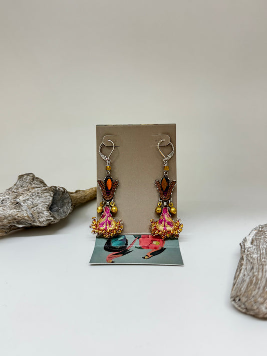 Boucles d'oreilles Lirio Plum Wine Ayala Bar fabriquée au Moyen-Orient AyalaBar H2388